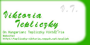 viktoria tepliczky business card